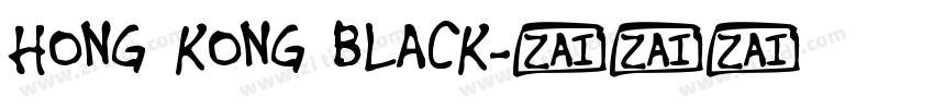 HONG KONG BLACK字体转换